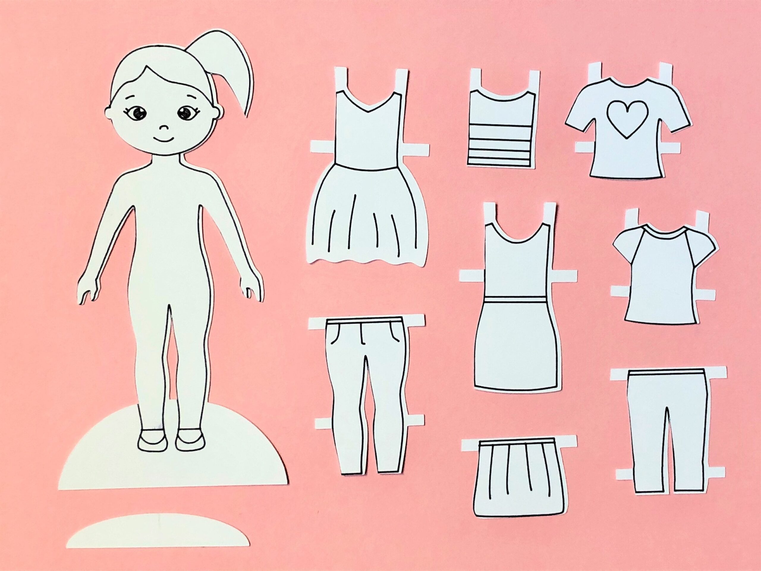 Buy Paper Doll Cut File And Printable Meet Hannah A Downloadable Doll For Cricut And Silhouette Machines And Hand Cutting svg Png Pdf Online In India Etsy