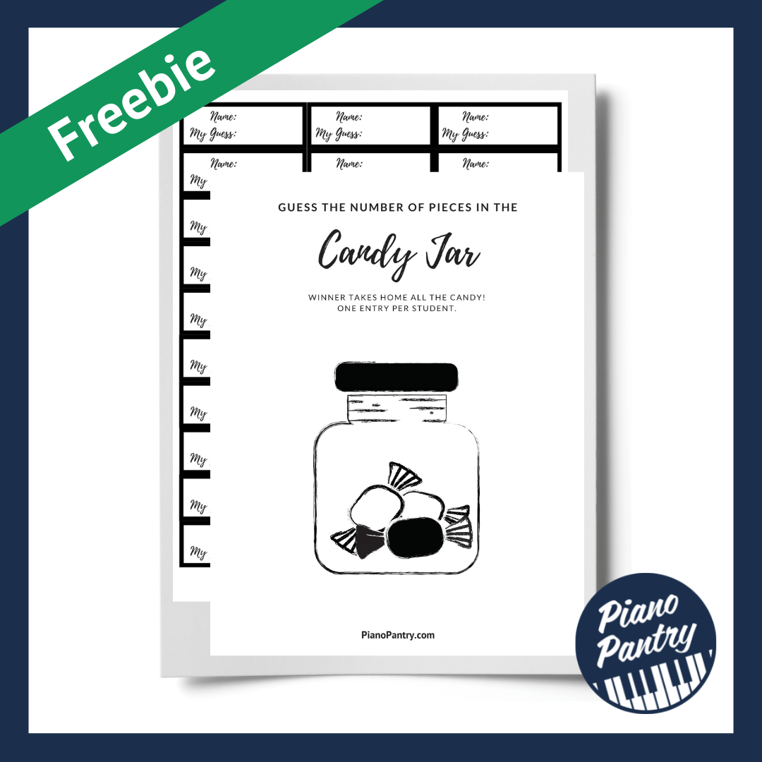 Candy Jar Contest Free Printable 