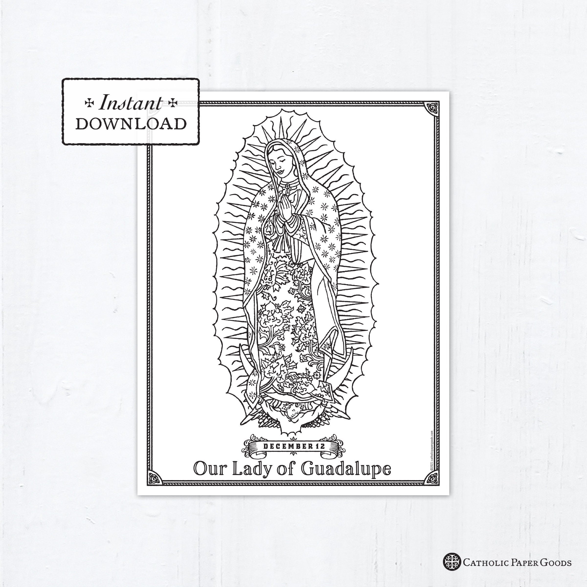 Our Lady Of Guadalupe Printable Image