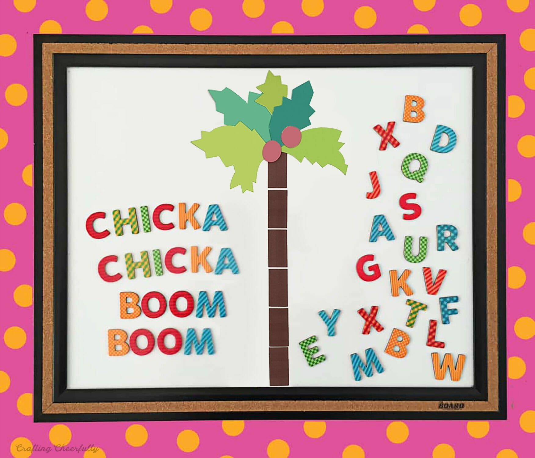 Chicka Chicka Boom Boom ABC Learning Board Crafting Cheerfully
