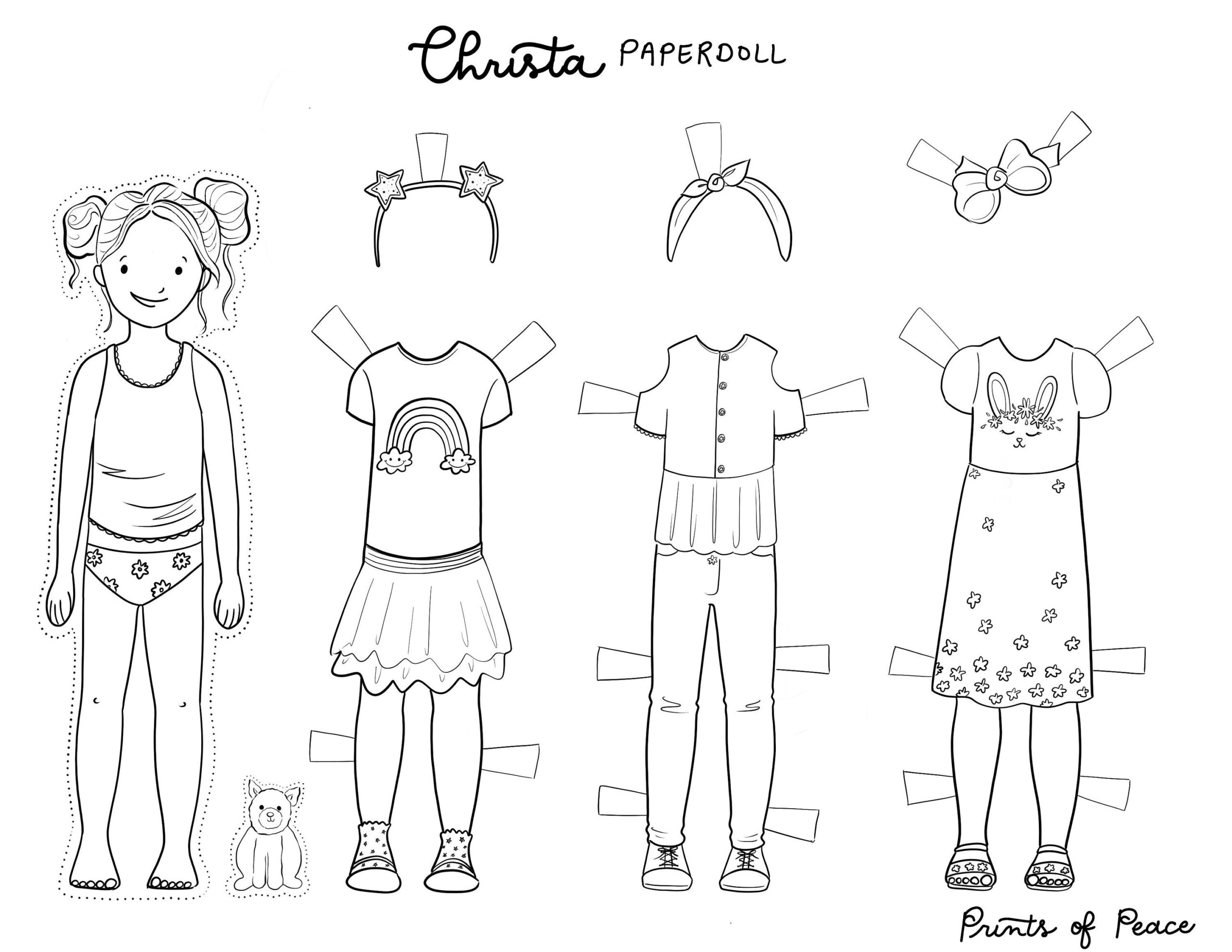 Free Printable Paper Dolls To Color