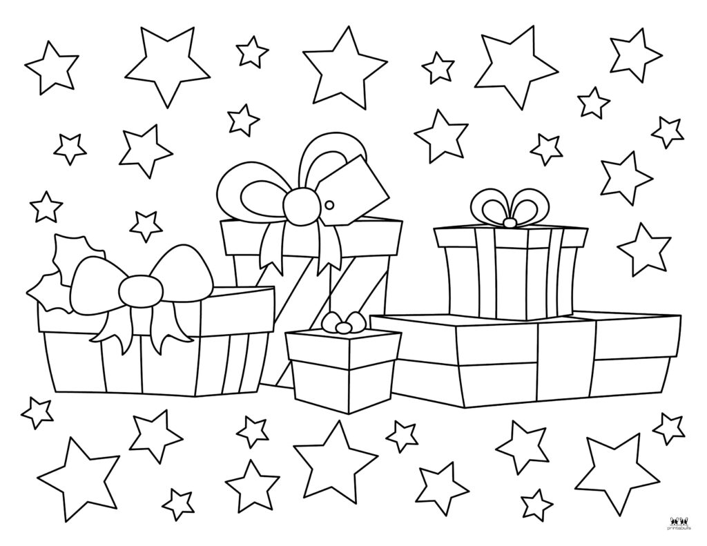 Christmas Present Coloring Pages 25 FREE Pages Printabulls