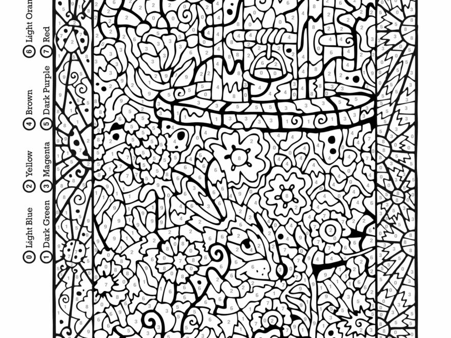 Color By Number Printables For Adults Printable Coloring Pages FREE