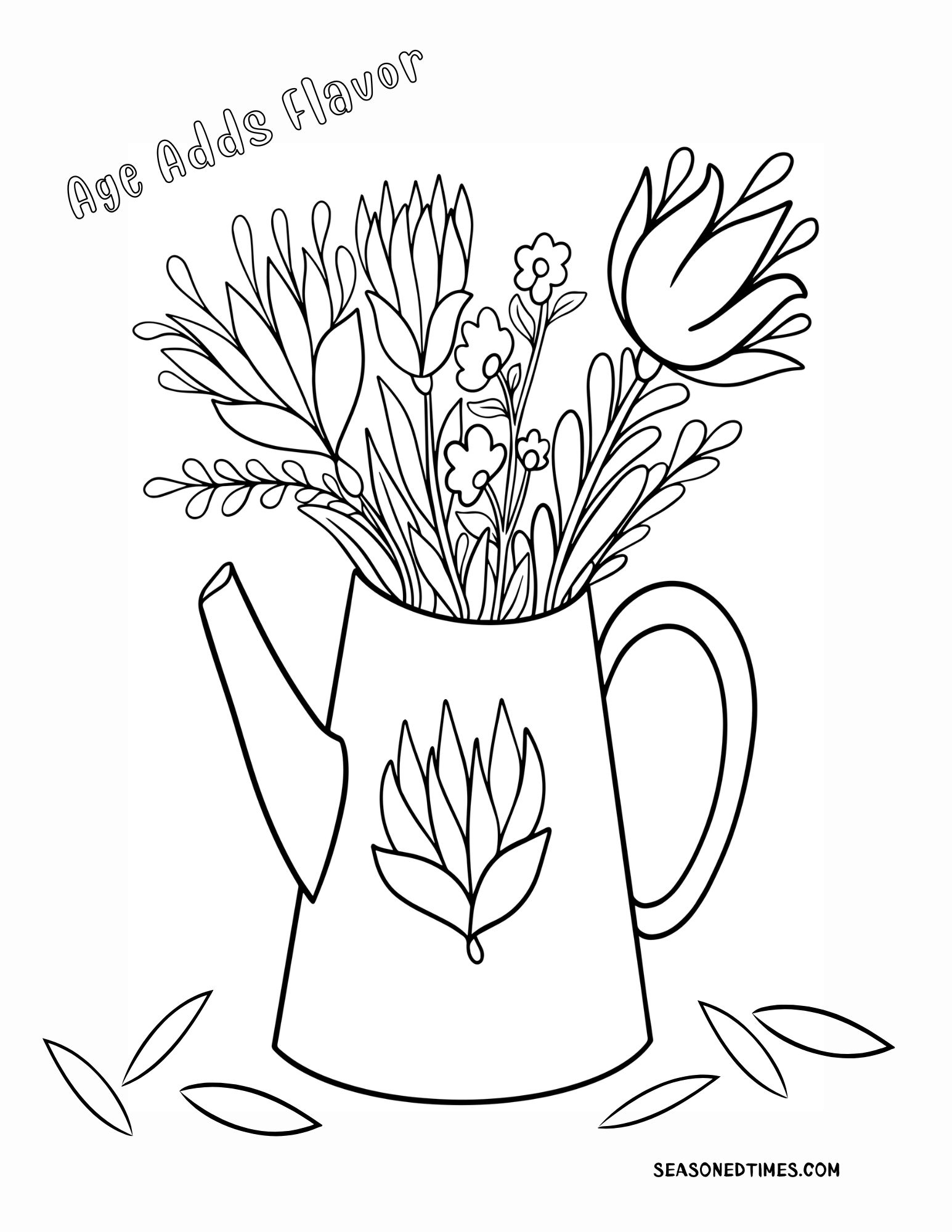 Coloring For Seniors Seasoned Times