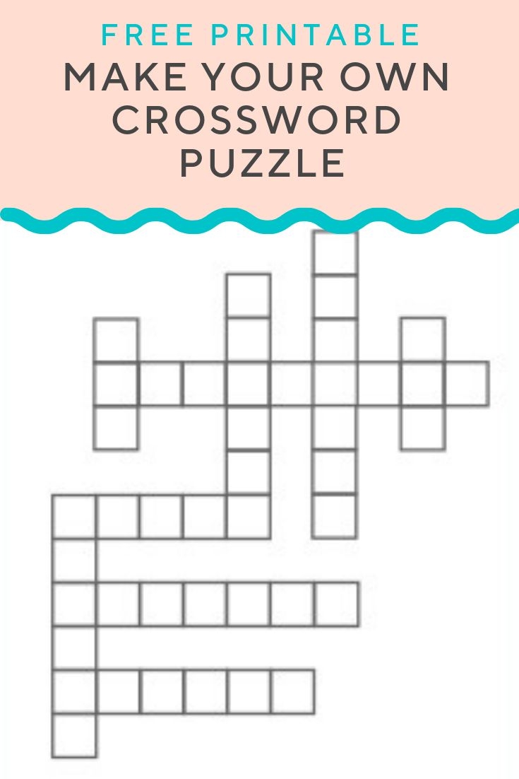 Make Your Own Crossword Puzzle Printable
