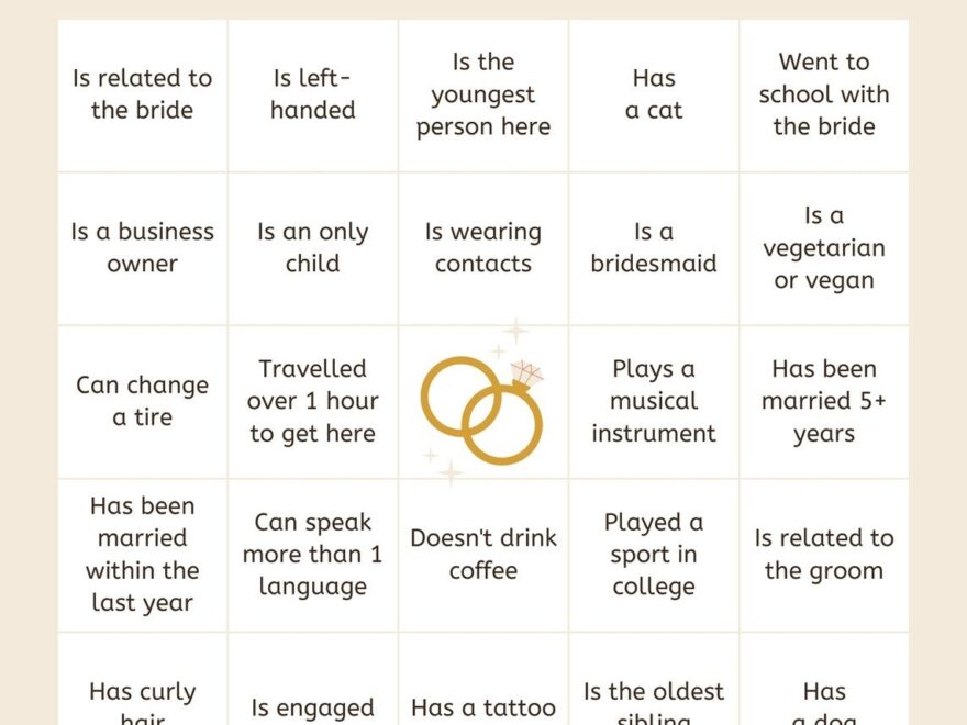 Customize 44 Bridal Shower Bingo Card Templates Online Canva