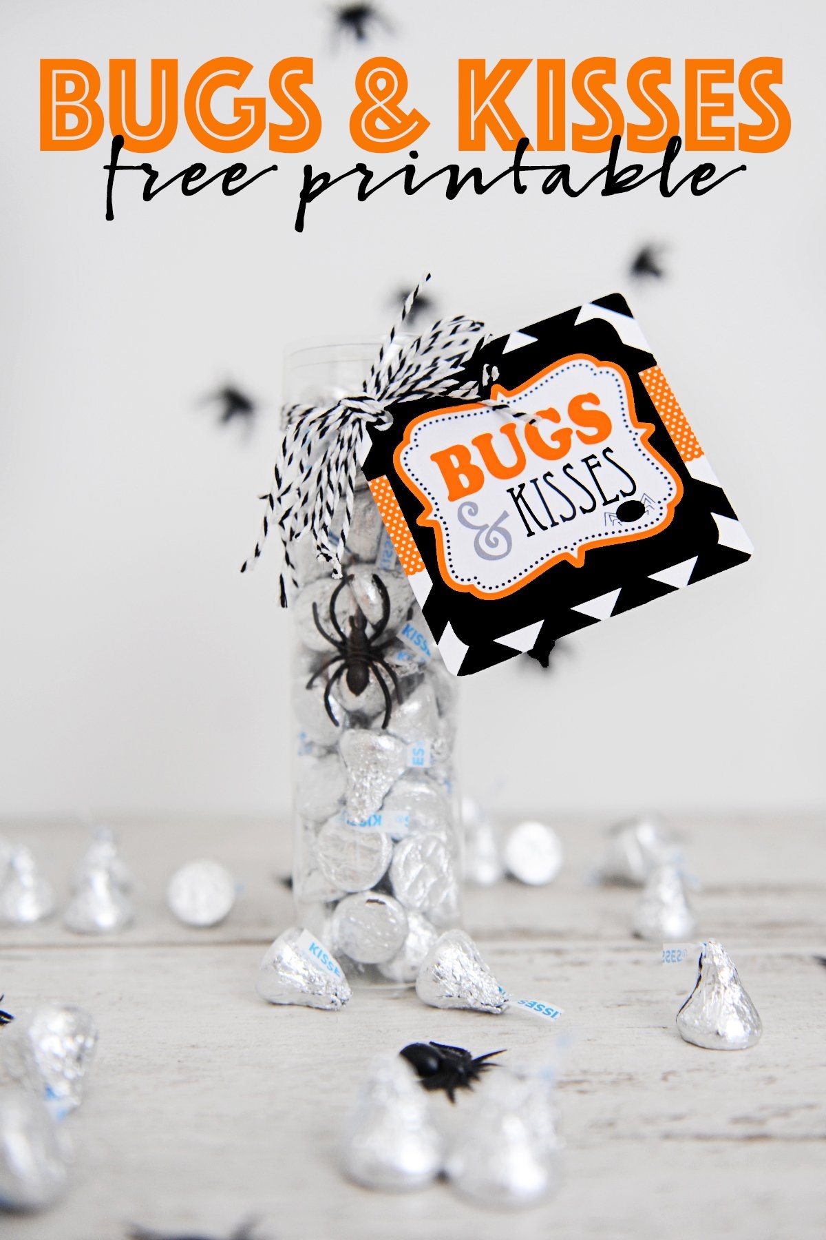 Cute Bugs And Kisses Printable For Halloween Pink Peppermint Design