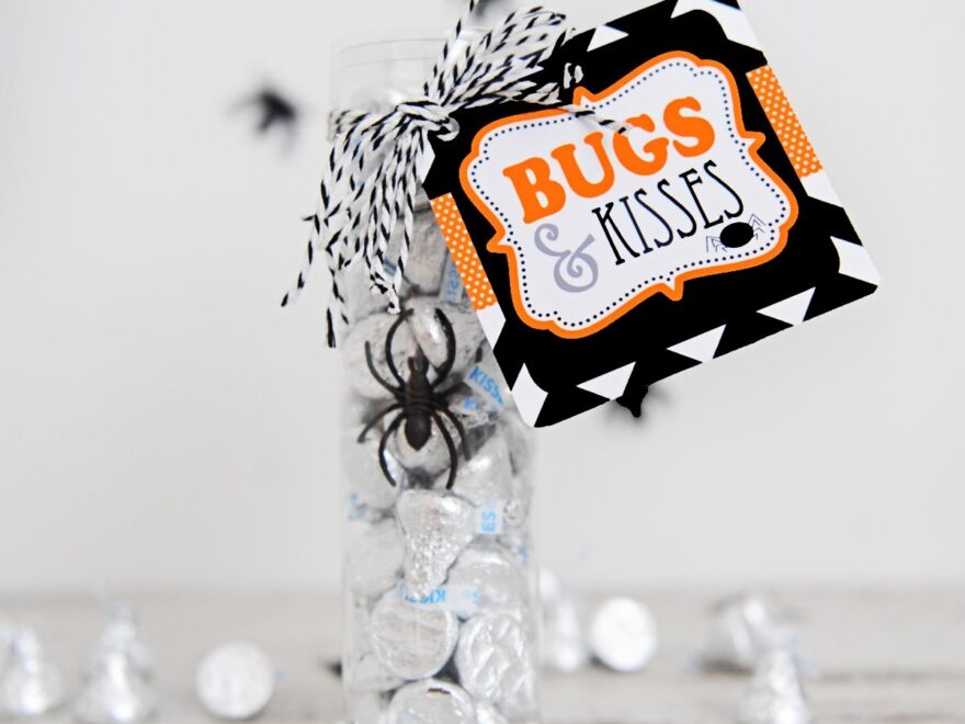 Cute Bugs And Kisses Printable For Halloween Pink Peppermint Design
