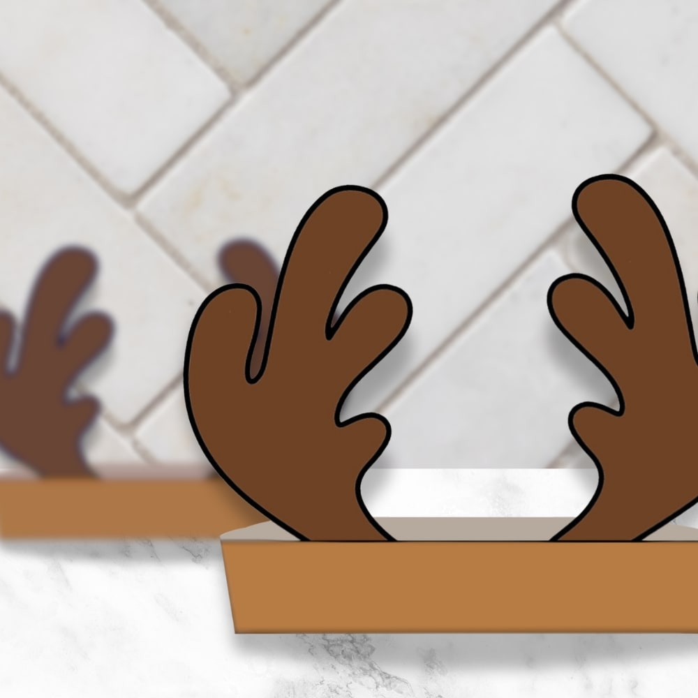 Free Printable Reindeer Antler Template
