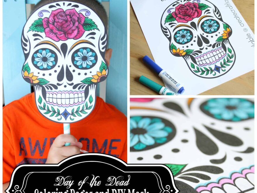 Day Of The Dead Mask Printable