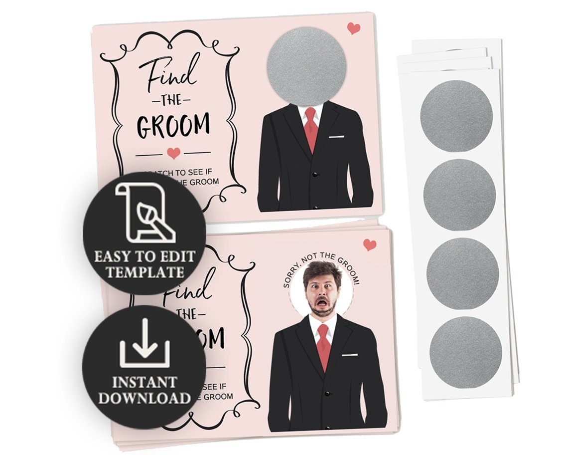 Digital Who Has The Groom Game Bridal Shower Instant Download Print At Home Etsy