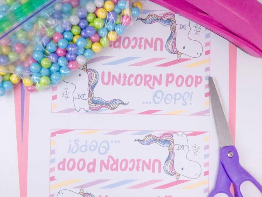 DIY Unicorn Poop Treats With Free Printable Bag Toppers Nerdy Mamma