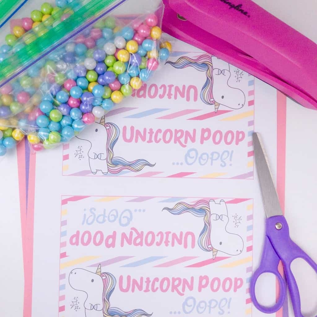 DIY Unicorn Poop Treats With Free Printable Bag Toppers Nerdy Mamma