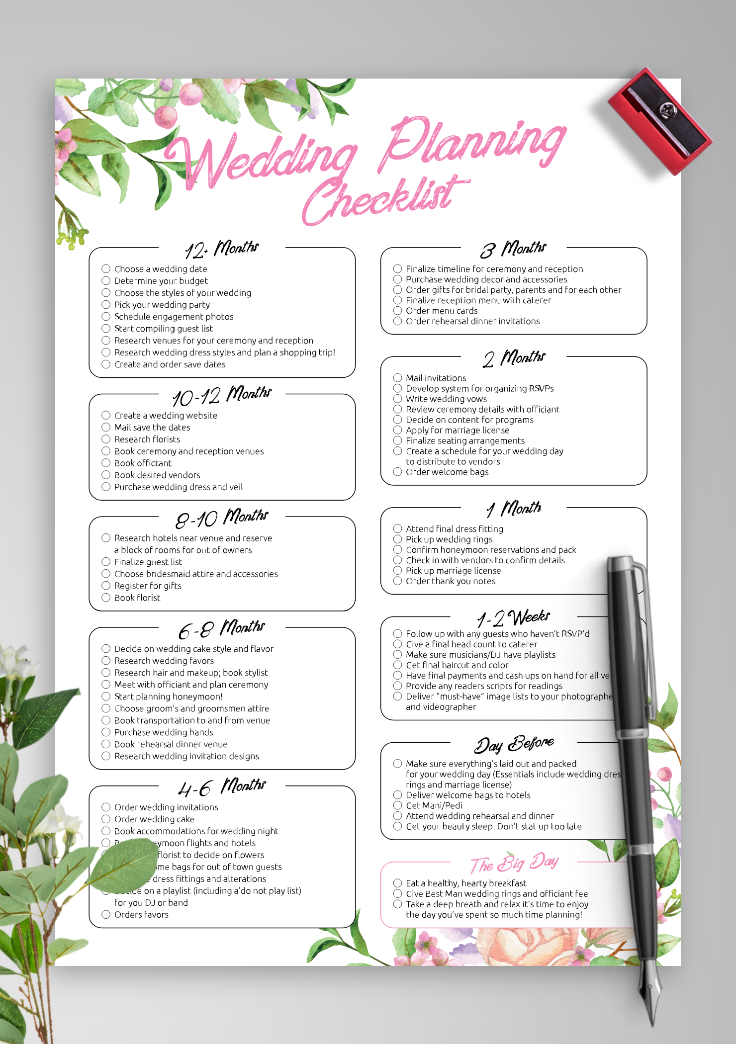 Wedding Planner Book Free Printable