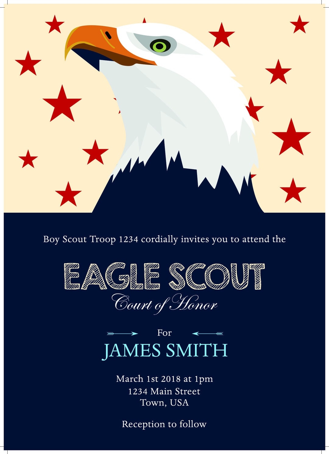Free Printable Eagle Scout Court Of Honor Invitations