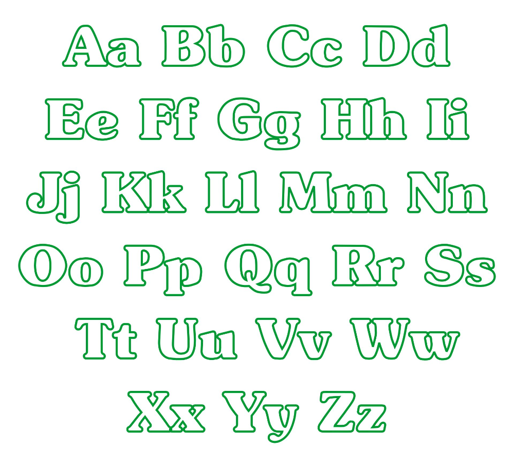 Free Printable Alphabet Templates For Applique