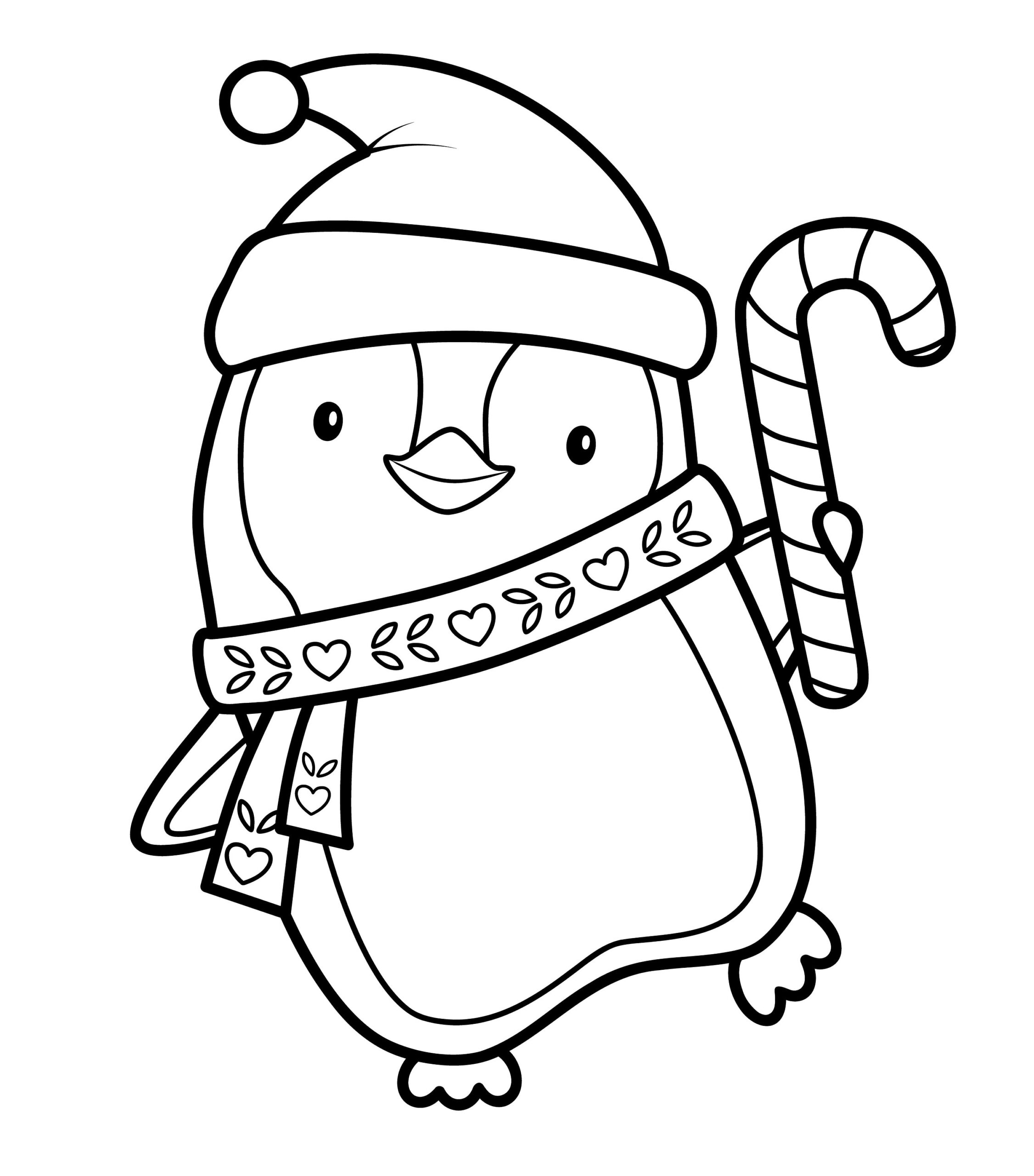 Easy Cute Christmas Coloring Book 10 page Printable For Kids Adults Festive Holiday Digital Download Santa Gingerbread Angel Etsy