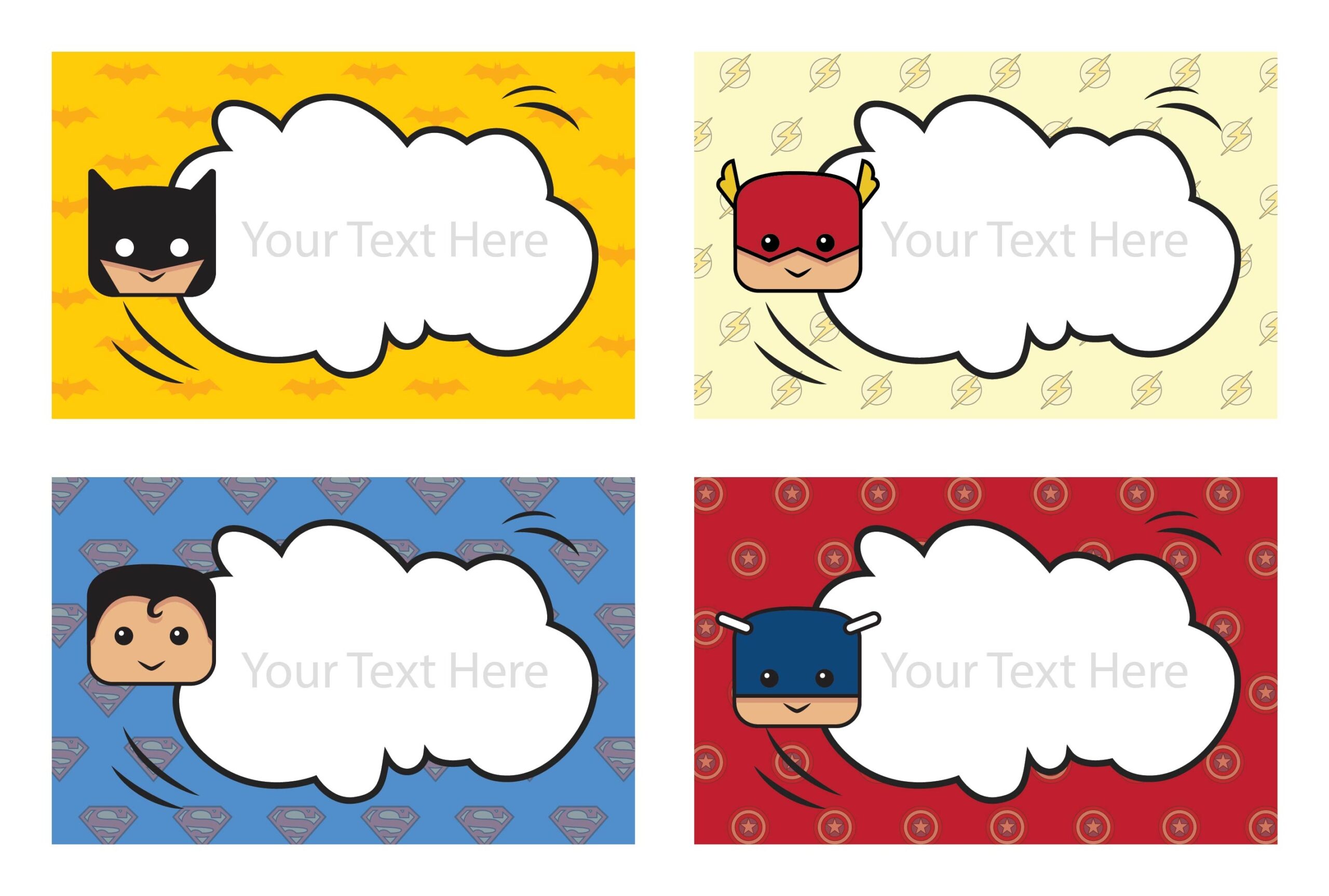 Free Printable Superhero Name Tags
