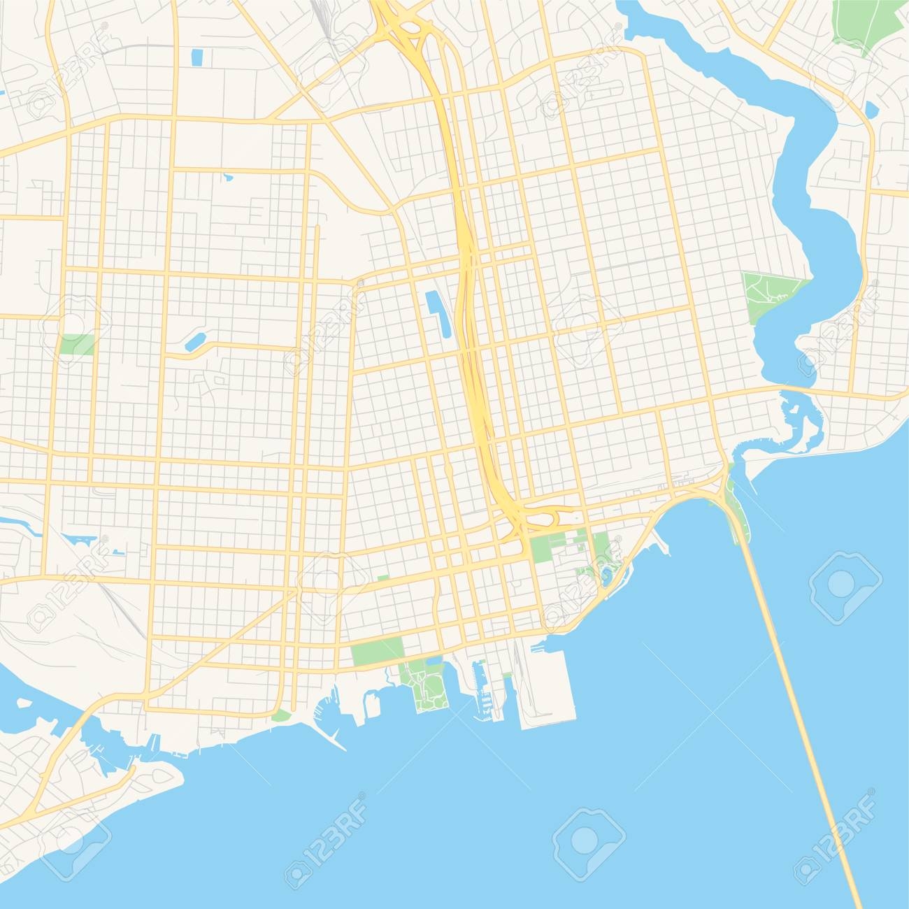 Empty Vector Map Of Pensacola Florida United States Of America Printable Road Map Created In Classic Web Colors For Infographic Backgrounds Royalty Free SVG Cliparts Vectors And Stock Illustration Image 125505436 