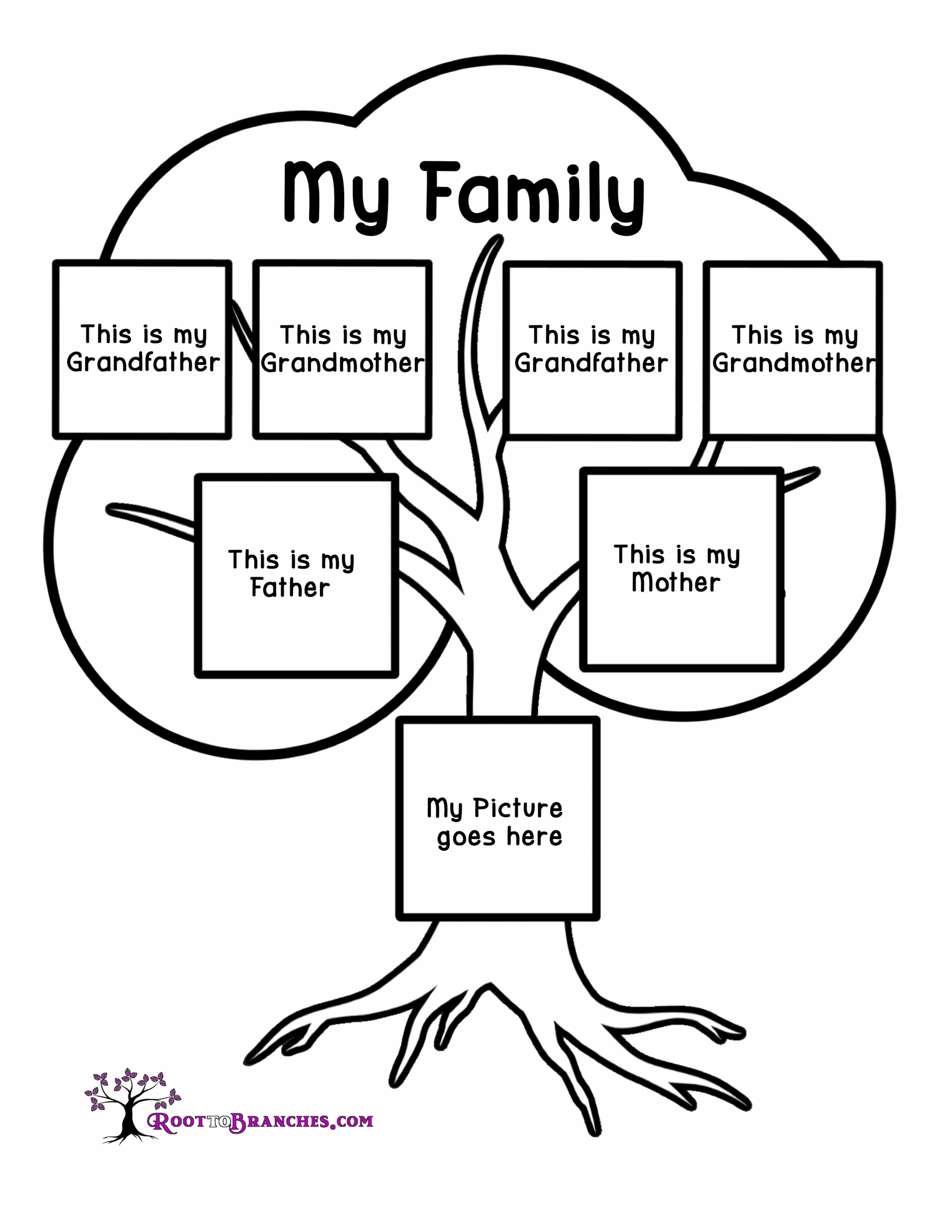 Family Tree Projects For Children Root To Branches