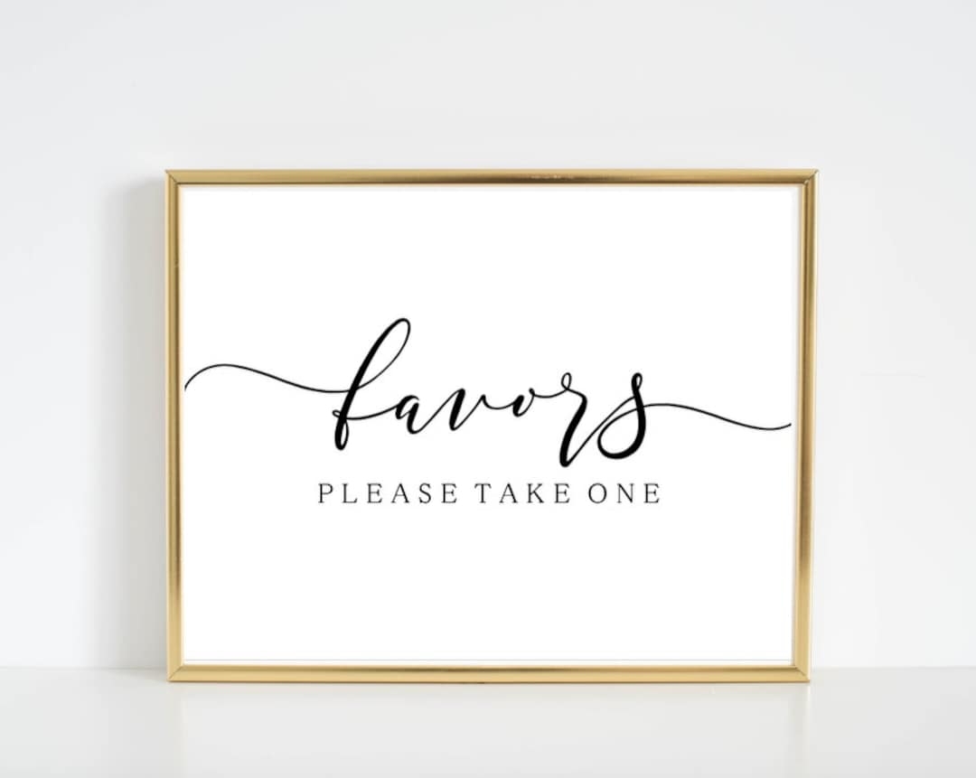 Please Take One Sign Printable