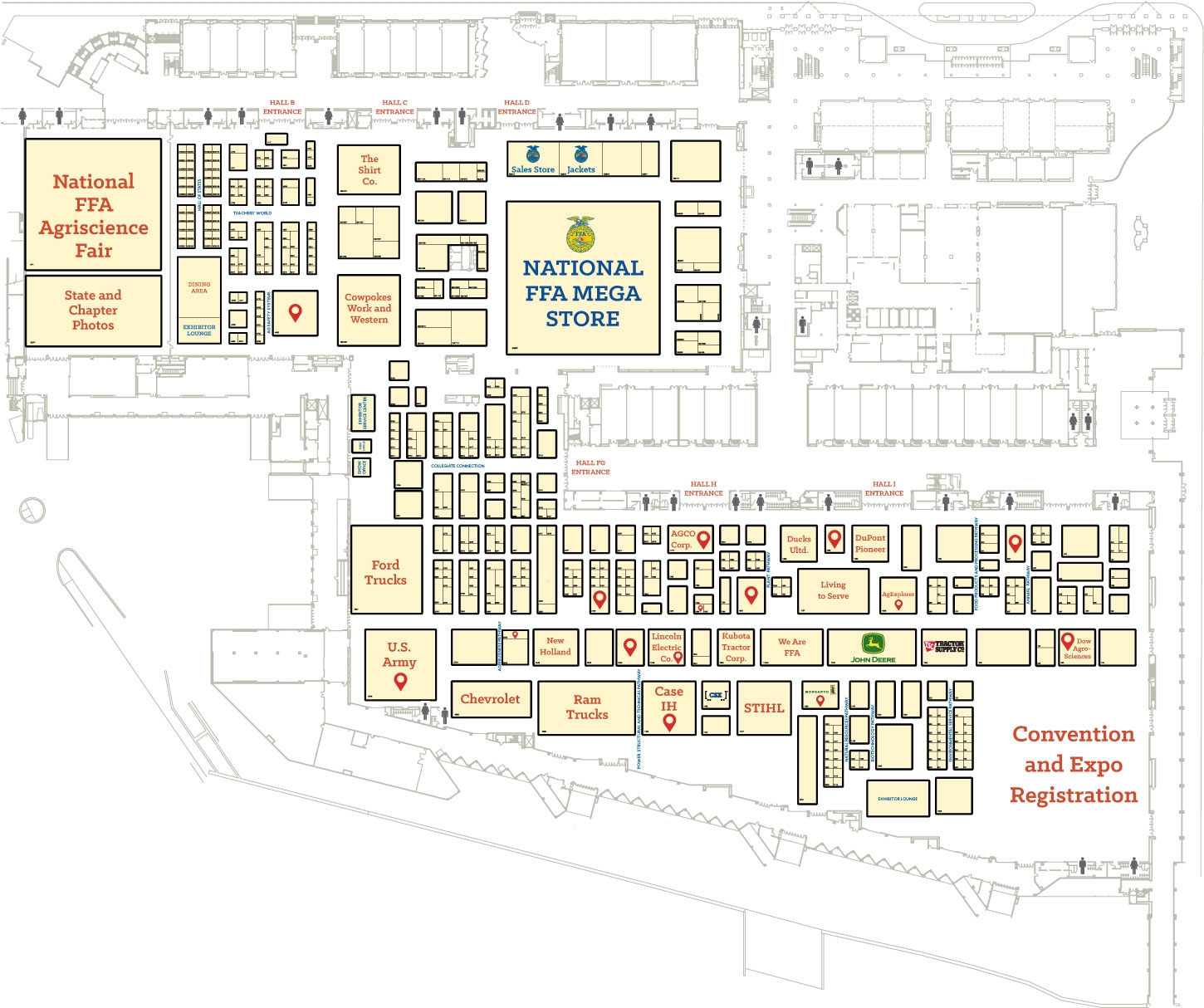 FFA Convention Map Chuck Snider Creative Work