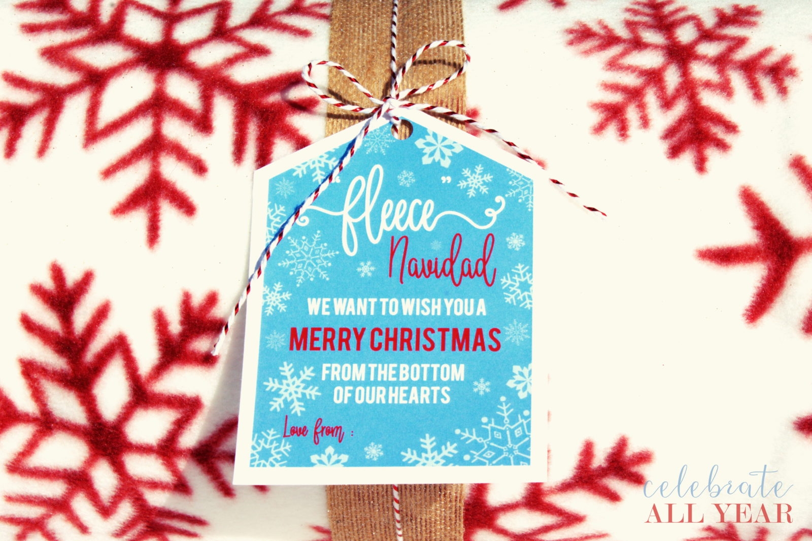 Blanket Gift Tag Free Printable