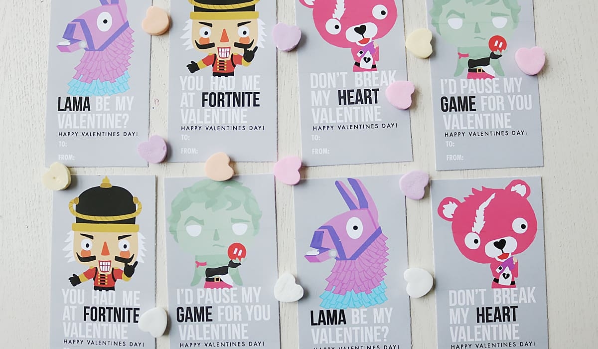 Fortnite Valentine Printable Darling Darleen A Lifestyle Design Blog