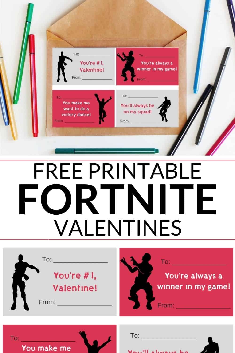 Fortnite Valentines Cards Free Printable It Is A Keeper