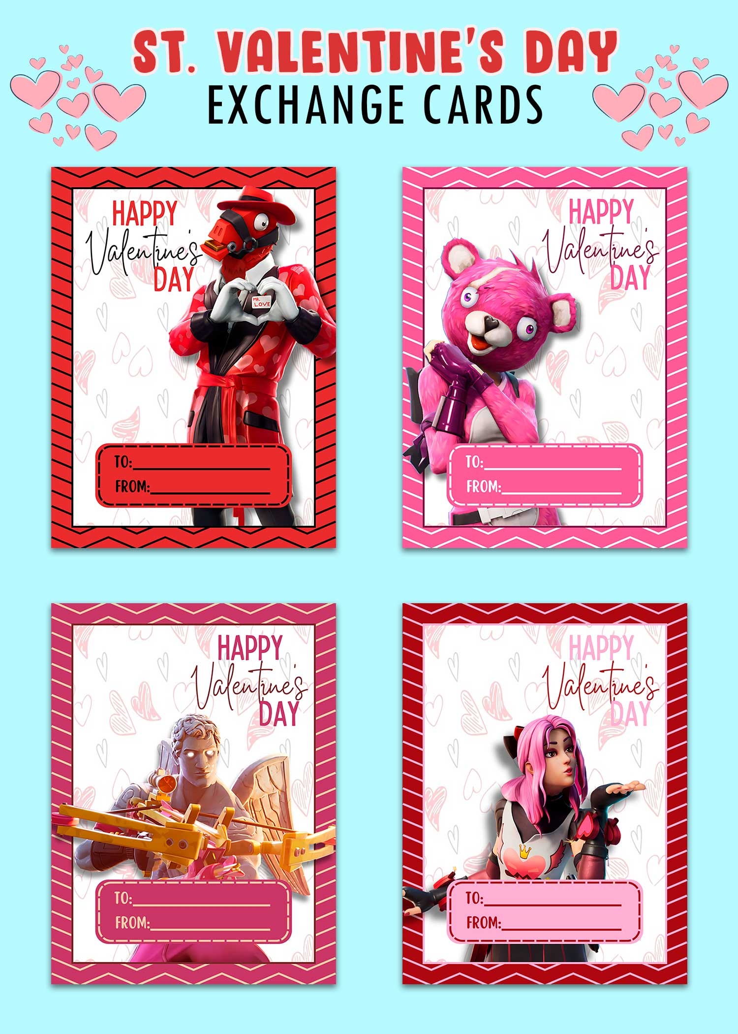 Fortnite Valentines Day Cards Pixavite