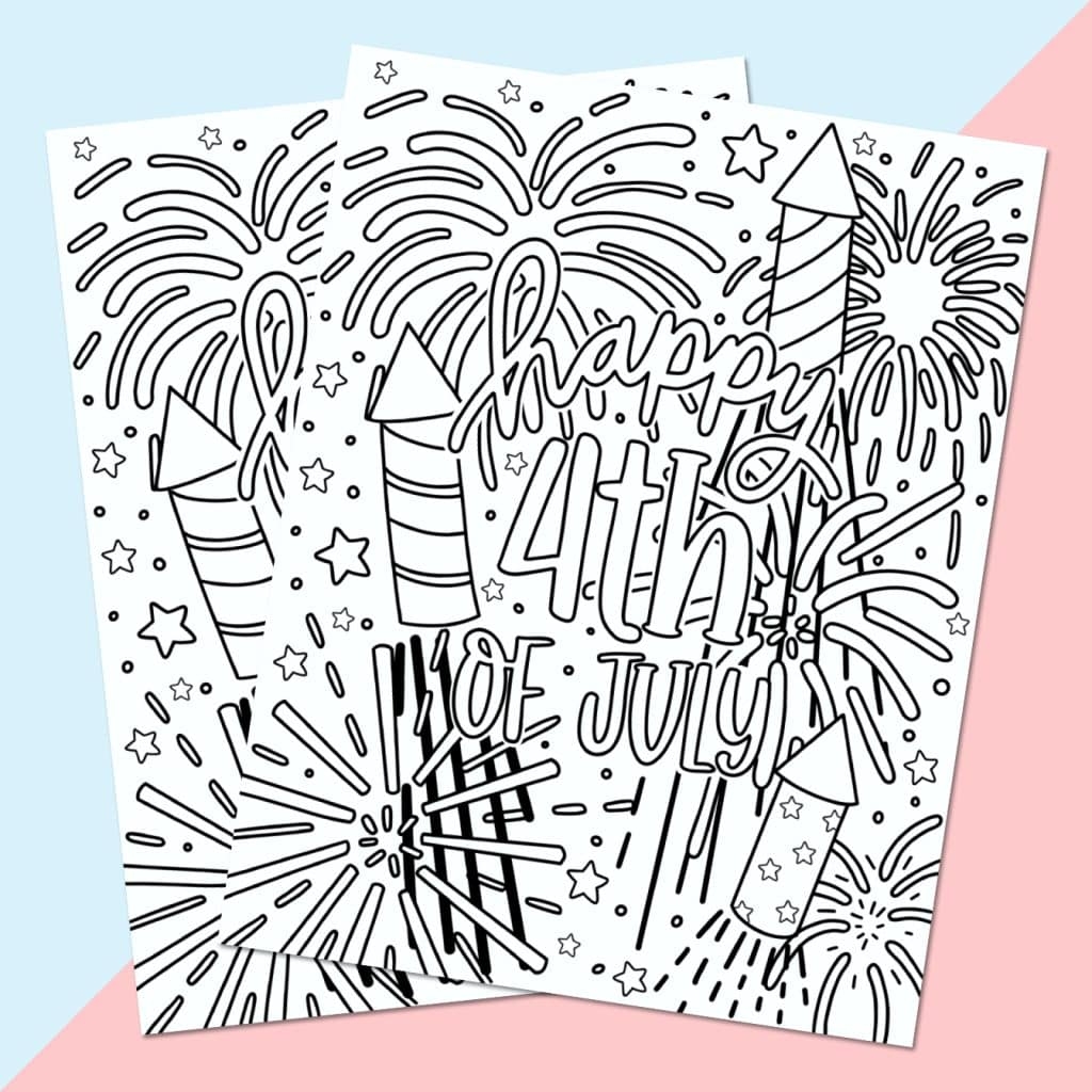 4Th Of July Coloring Pages Printable