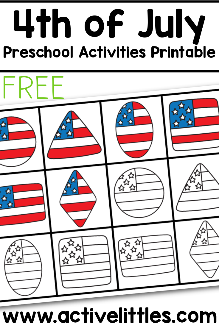 Free 4th Of July Preschool Activities Active Littles