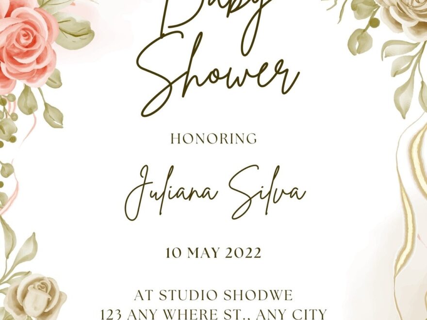 Free And Customizable Baby Shower Templates