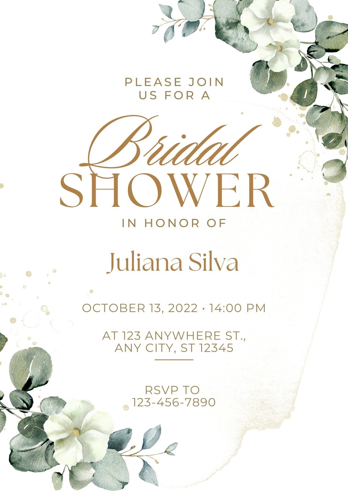 Free And Customizable Bridal Shower Templates