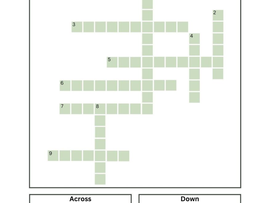Free And Customizable Crossword Puzzle Templates Canva
