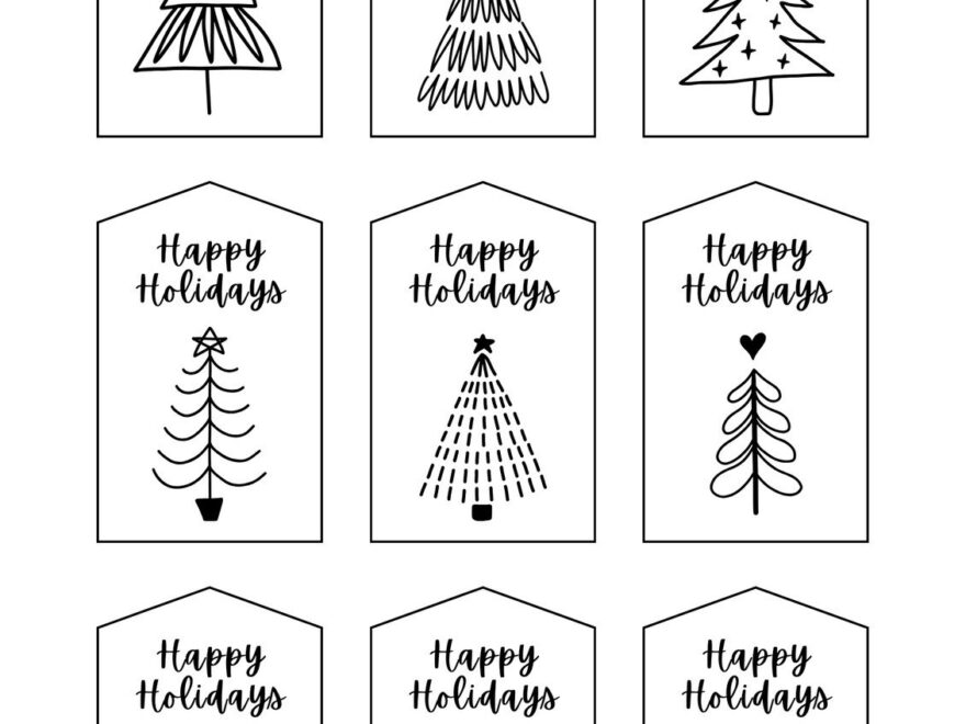 Free And Customizable Holiday Gift Tag Templates Canva