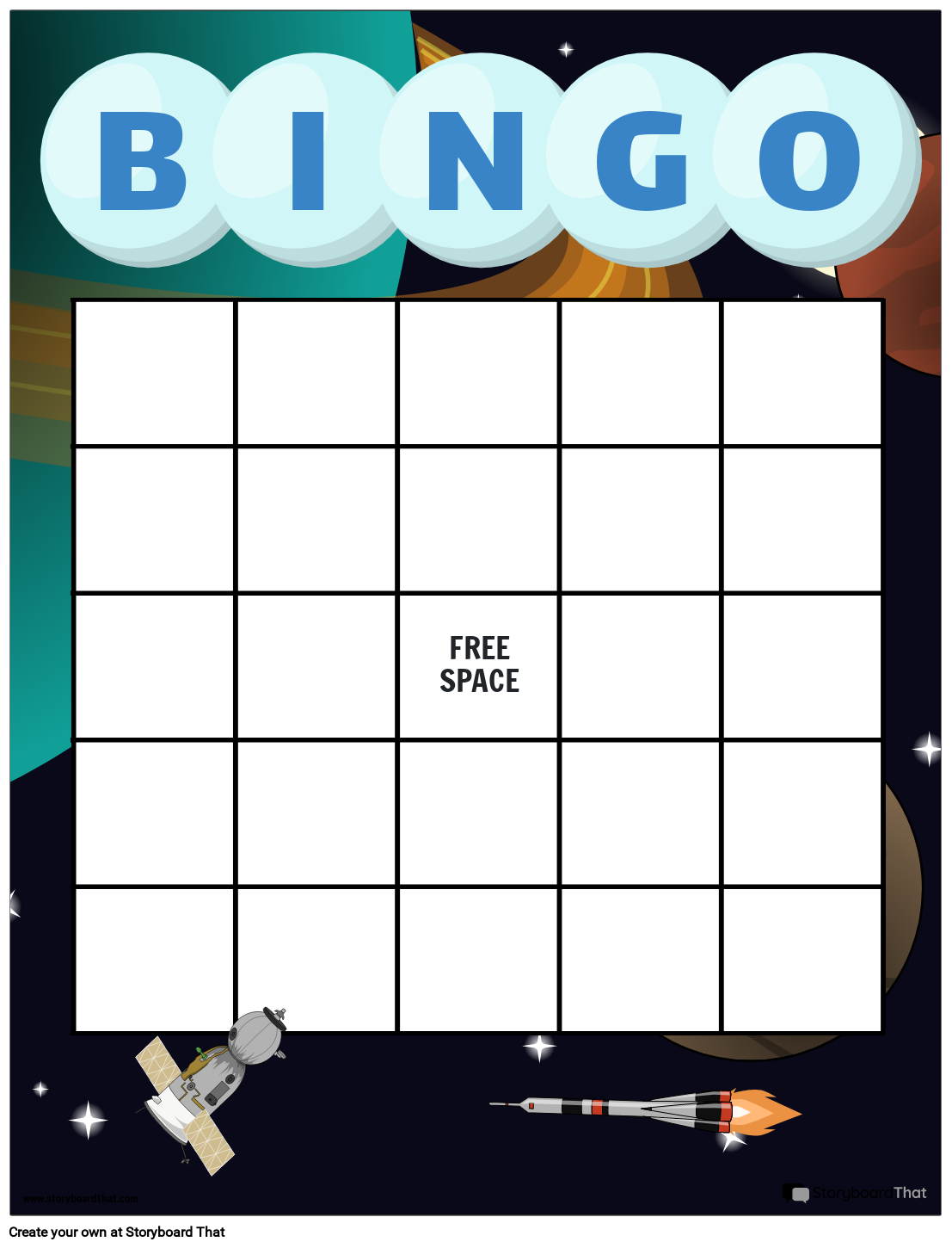 Free Blank Bingo Card Printable
