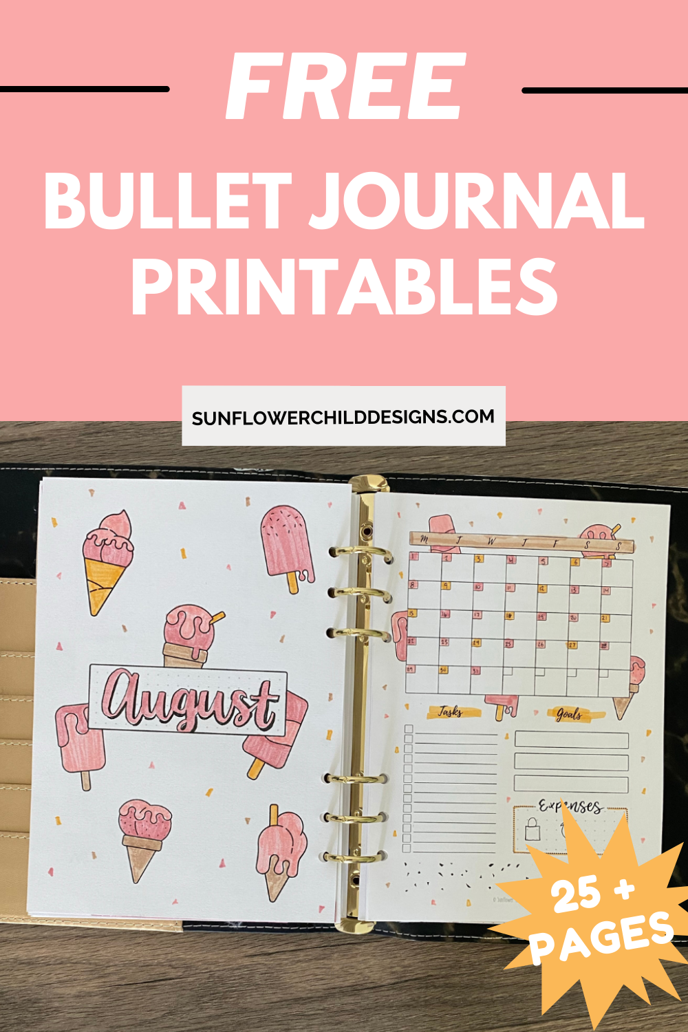 Free Printable Mini Binder Pages
