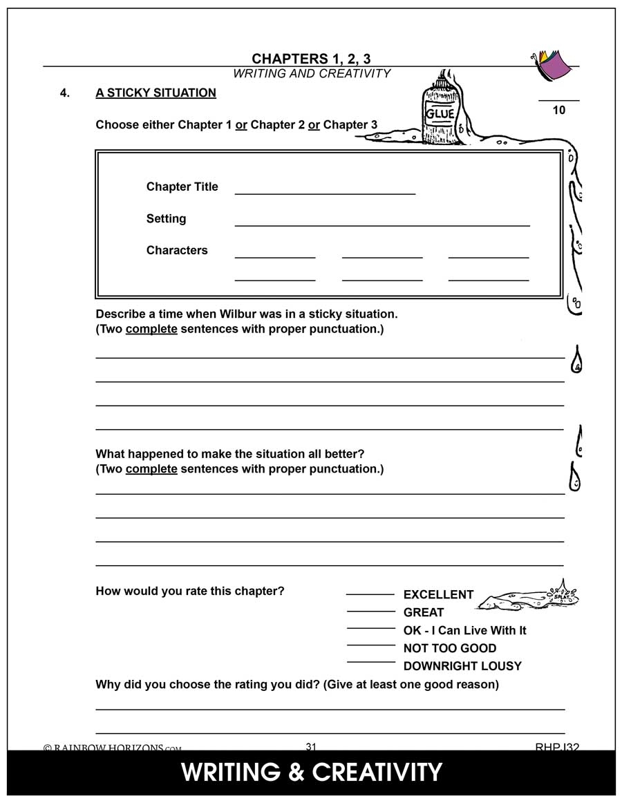 Free Charlottes Web Worksheet Download Free Charlottes Web Worksheet Png Images Free Worksheets On Clipart Library