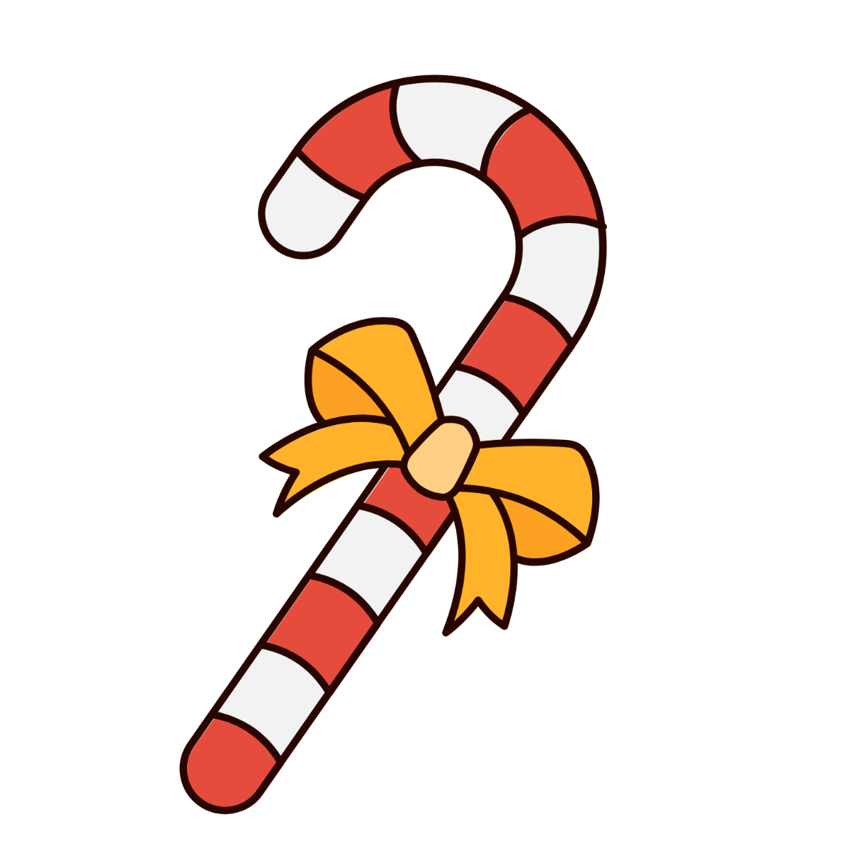 Free Christmas Candy Cane Clipart Template To Edit Online