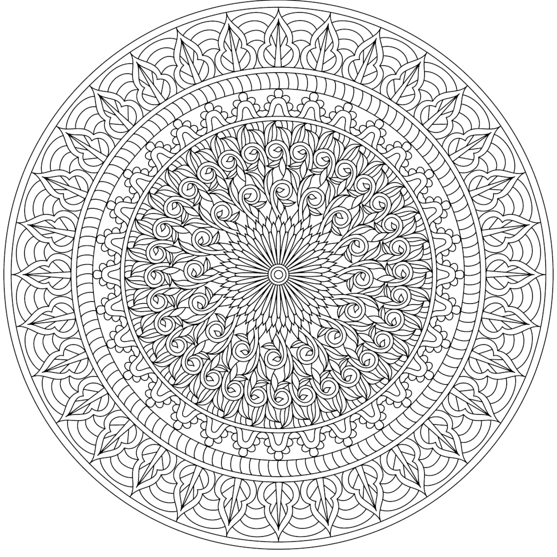 Mandala Coloring Pages Printable Free