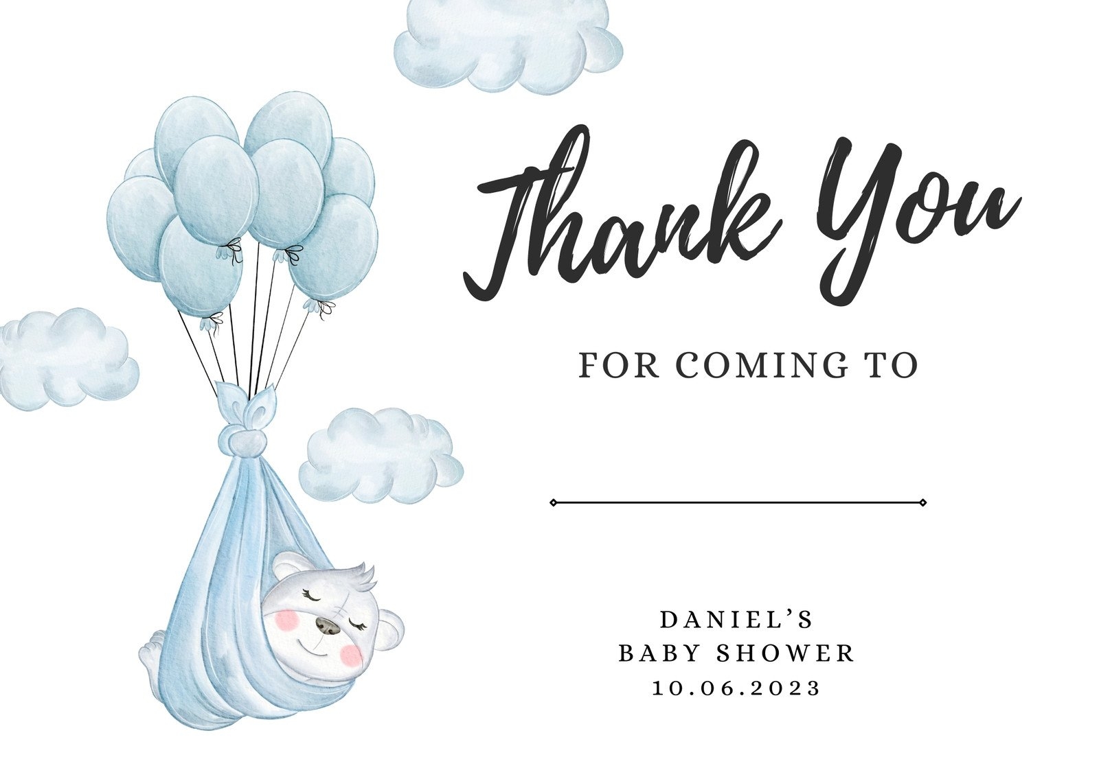 Free Custom Printable Baby Shower Card Templates Canva Worksheets Library