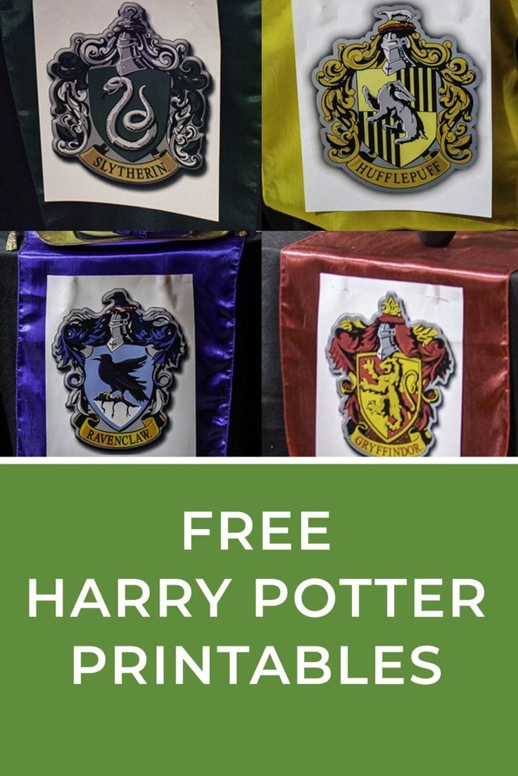 Free Harry Potter Printables And Fonts