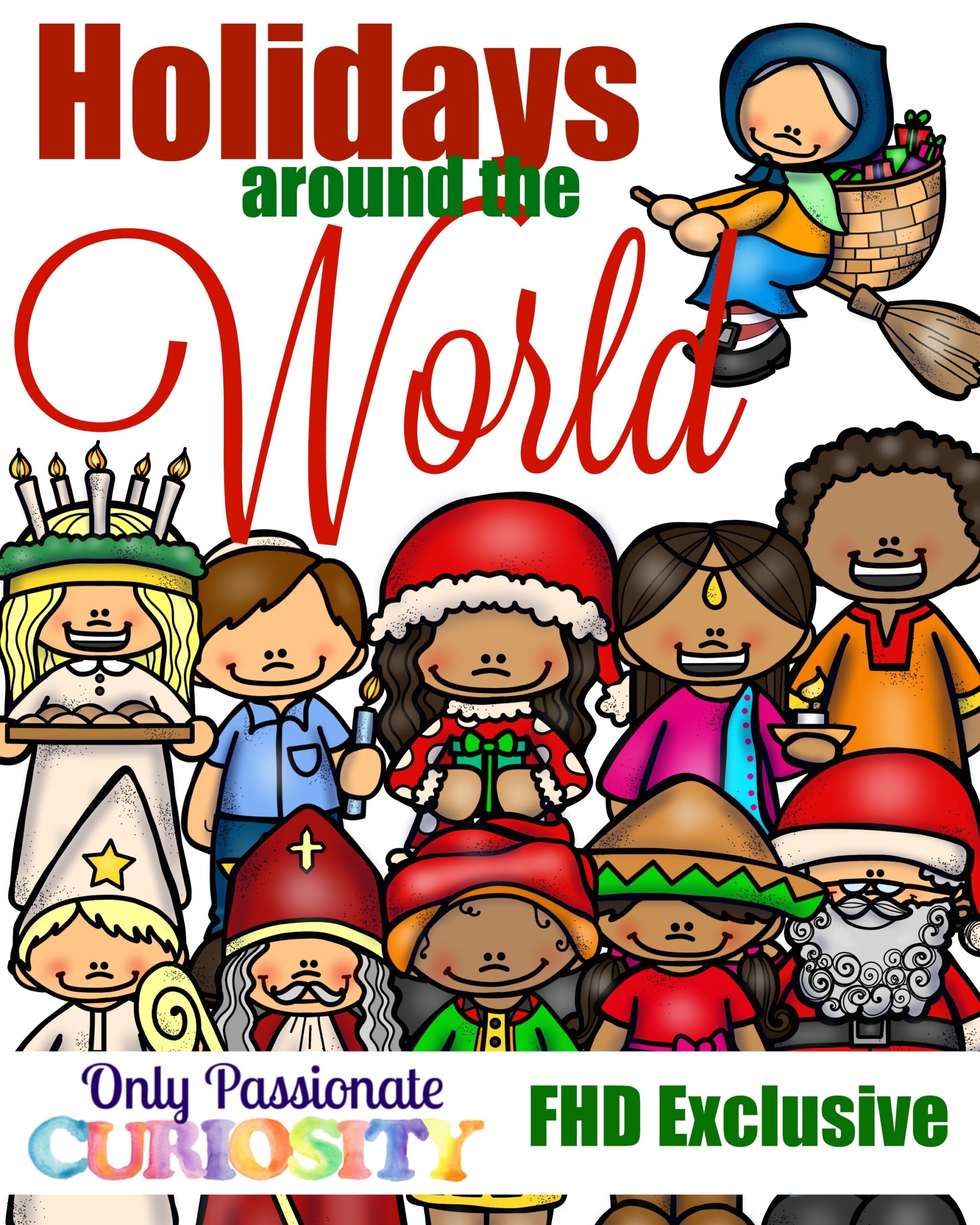 FREE HOLIDAYS AROUND THE WORLD PACK Instant Download 