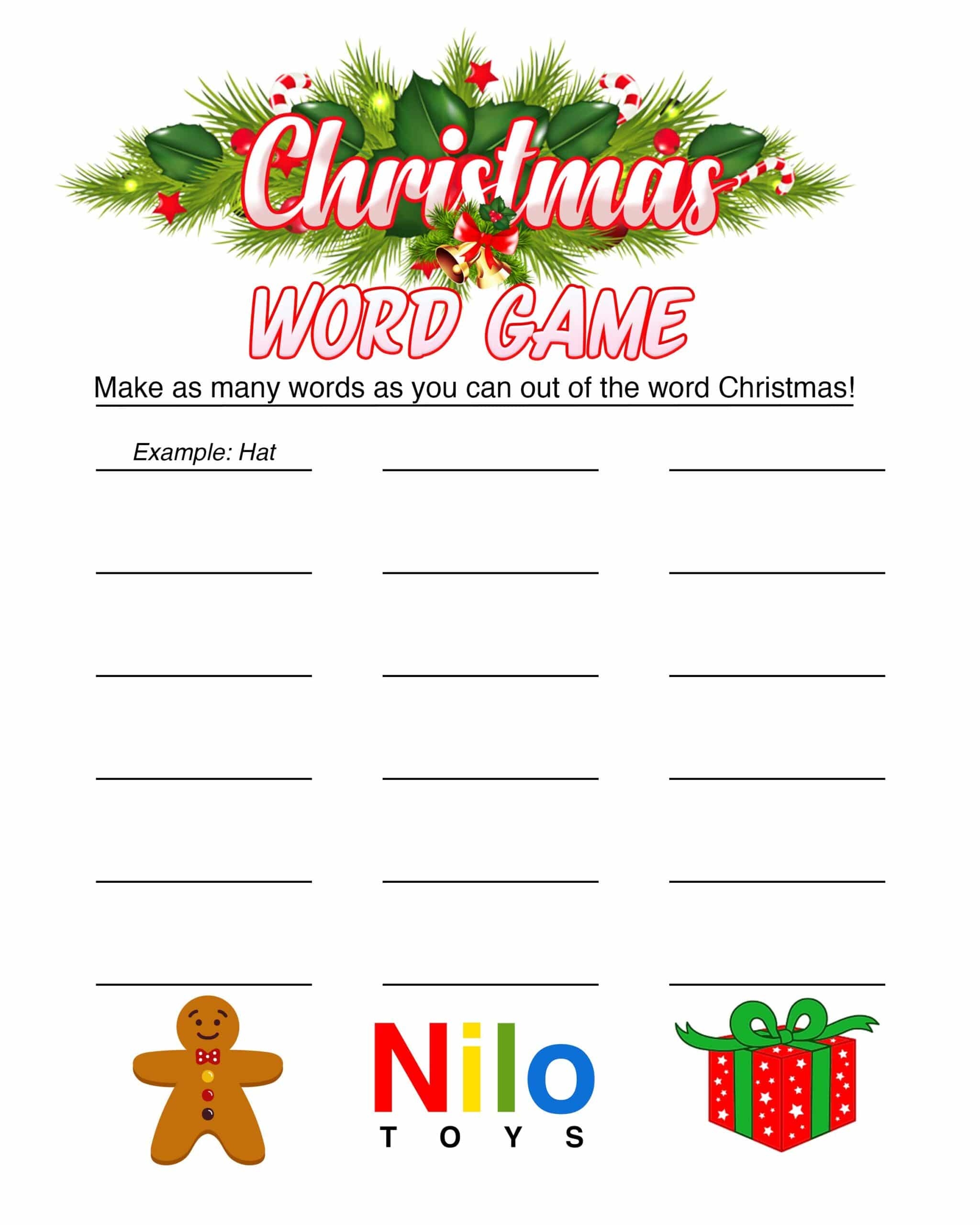 Free Printable Christmas Games And Activities