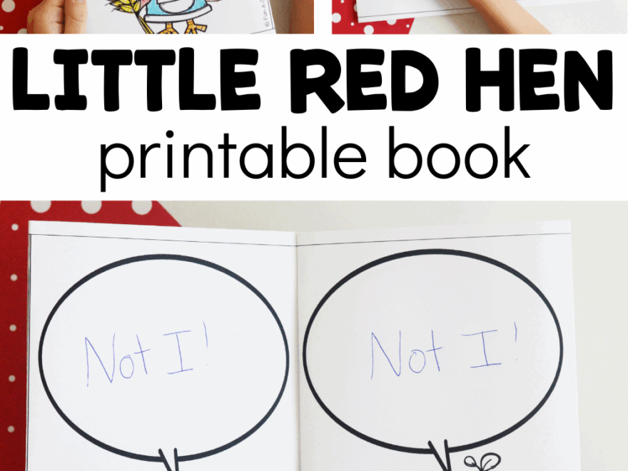 Free Little Red Hen Printable Book Fun A Day