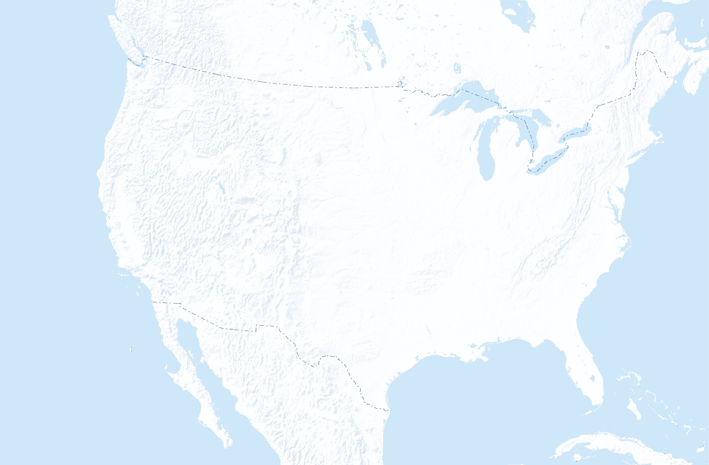 United States Blank Map Printable