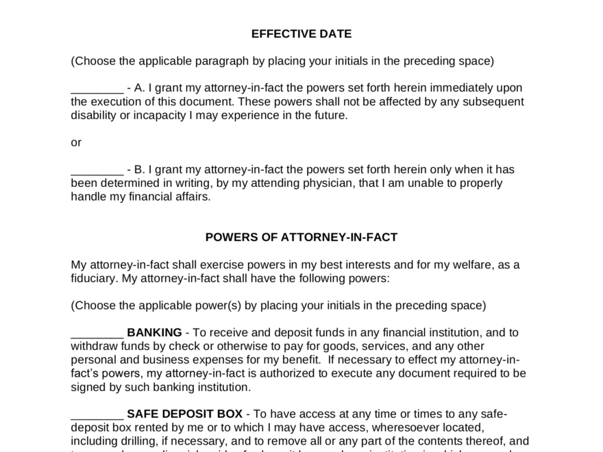 Free Mississippi Power Of Attorney Form PDF Word EForms