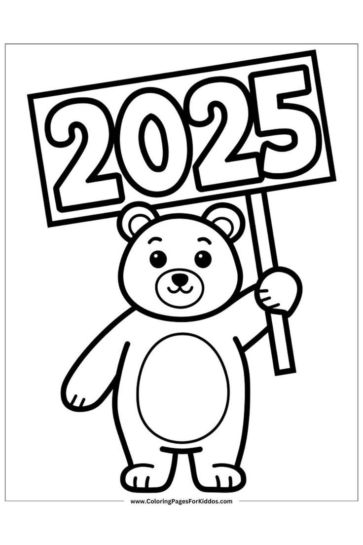 Kids Printable New Years Crafts To Color
