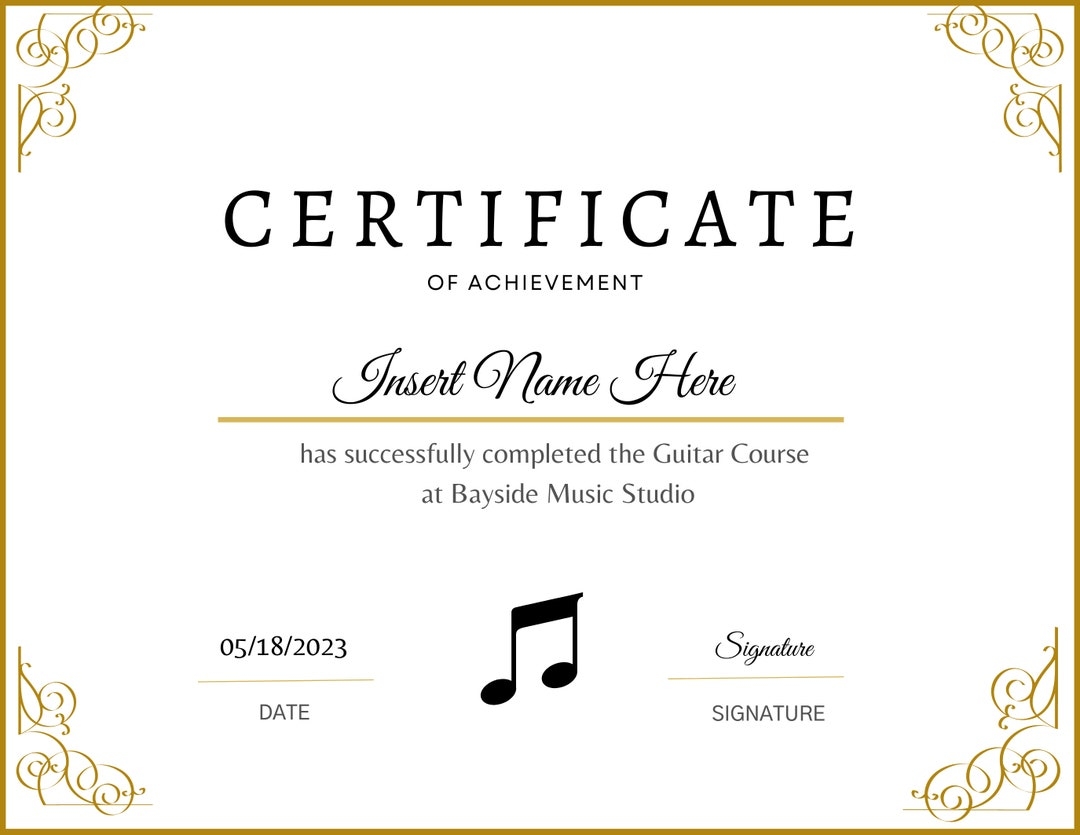 Free Printable Certificates Music Download Free Printable Certificates Music Png Images Free Worksheets On Clipart Library